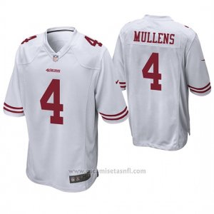 Camiseta NFL Game Hombre San Francisco 49ers Nick Mullens Blanco