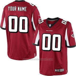 Camisetas NFL Hombre Atlanta Falcons Personalizada Rojo
