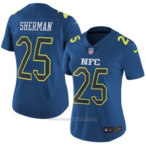 Camiseta NFC Sherman Azul 2017 Pro Bowl NFL Mujer