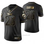 Camiseta NFL Limited Hombre St Louis Rams Mark Barron Golden Edition Negro