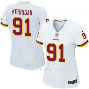 Camiseta Washington Redskins Kerrigan Blanco Nike Game NFL Mujer