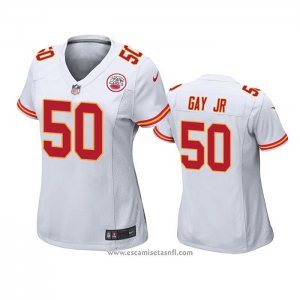 Camiseta NFL Game Mujer Kansas City Chiefs Willie Gay Jr. Blanco