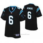 Camiseta NFL Pro Line Mujer Carolina Panthers Taylor Heinicke Negro