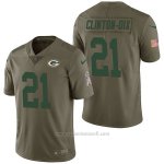 Camiseta NFL Limited Hombre Green Bay Packers 21 Ha Ha Clinton Dix 2017 Salute To Service Verde