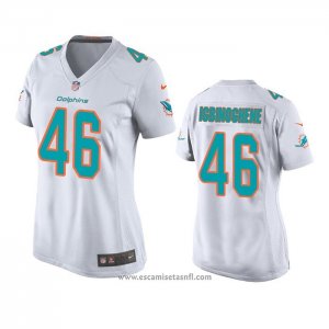 Camiseta NFL Game Mujer Miami Dolphins Noah Igbinoghene Blanco