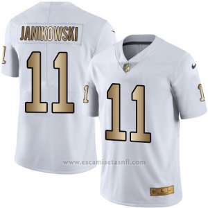 Camiseta Oakland Raiders Janikowski Blanco Nike Gold Legend NFL Hombre