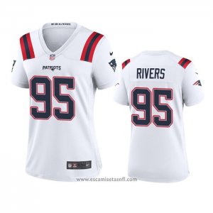 Camiseta NFL Game Mujer New England Patriots Derek Rivers 2020 Blanco