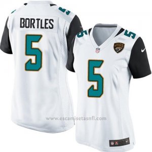 Camiseta Jacksonville Jaguars Bortles Blanco Nike Game NFL Mujer