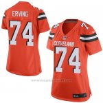 Camiseta Cleveland Browns Erving Naranja Nike Game NFL Mujer