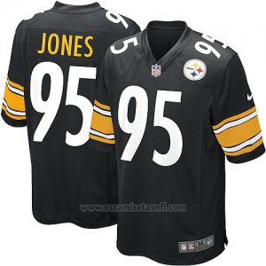 Camiseta Pittsburgh Steelers Jones Negro Nike Game NFL Nino