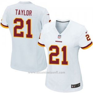 Camiseta Washington Redskins Taylor Blanco Nike Game NFL Mujer