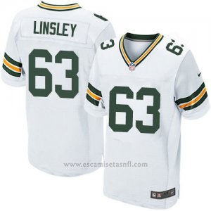 Camiseta Green Bay Packers Linsley Blanco Nike Elite NFL Hombre