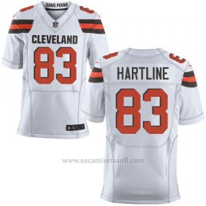 Camiseta Cleveland Browns Hartline Blanco Nike Elite NFL Hombre