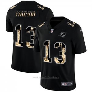 Camiseta NFL Limited Miami Dolphins Marino Statue of Liberty Fashion Negro
