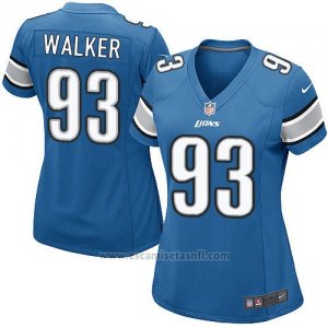 Camiseta Detroit Lions Walker Azul Nike Game NFL Mujer