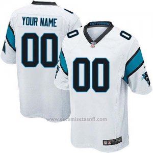 Camisetas NFL Replica Nino Carolina Panthers Personalizada Blanco