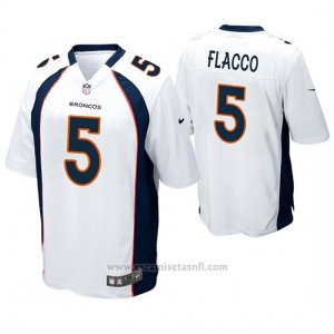 Camiseta NFL Game Hombre Denver Broncos Joe Flacco Blanco