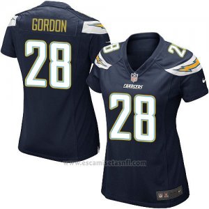 Camiseta San Diego Chargers Gordon Negro Nike Game NFL Mujer