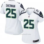 Camiseta Seattle Seahawks Sherman Blanco Nike Game NFL Mujer