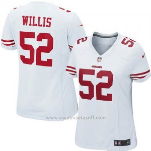 Camiseta San Francisco 49ers Willis Blanco Nike Game NFL Mujer