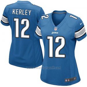 Camiseta Detroit Lions Kerley Azul Nike Game NFL Mujer
