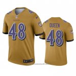 Camiseta NFL Legend Baltimore Ravens Patrick Queen Inverted Oro