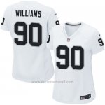 Camiseta Oakland Raiders Williams Blanco Nike Game NFL Mujer