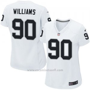 Camiseta Oakland Raiders Williams Blanco Nike Game NFL Mujer