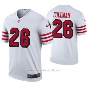 Camiseta NFL Legend Hombre San Francisco 49ers Tevin Coleman Blanco Color Rush
