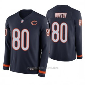 Camiseta NFL Hombre Chicago Bears Trey Burton Azul Therma Manga Larga