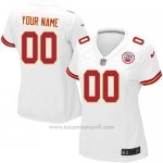Camisetas NFL Limited Mujer Kansas City Chiefs Personalizada Blanco