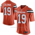 Camiseta Cleveland Browns Coleman Naranja Nike Game NFL Nino
