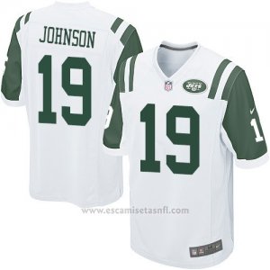 Camiseta New York Jets Johnson Blanco Nike Game NFL Hombre