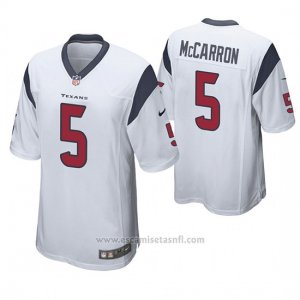 Camiseta NFL Game Hombre Houston Texans Aj Mccarron Blanco