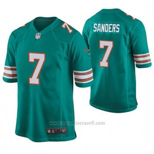 Camiseta NFL Game Hombre Dolphins Jason Sanders Throwback Verde