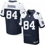 Camiseta Dallas Cowboys Hanna Profundo Azul y Blanco Nike Elite NFL Hombre
