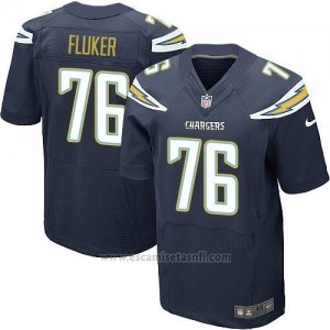 Camiseta San Diego Chargers Fluker Profundo Azul Nike Elite NFL Hombre