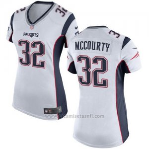 Camiseta New England Patriots Mccourty Blanco Nike Game NFL Mujer