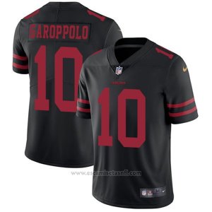 Camiseta NFL Limited Hombre 10 Garoppolo San Francisco 49ers Negro