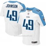 Camiseta Tennessee Titans Johnson Blanco Nike Elite NFL Hombre2