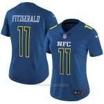 Camiseta NFC Fitzgerald Azul 2017 Pro Bowl NFL Mujer