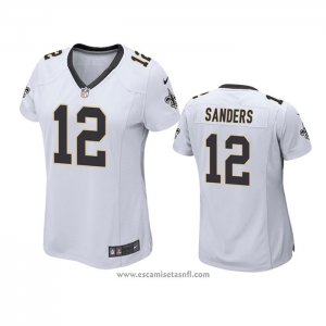 Camiseta NFL Game Mujer New Orleans Saints Emmanuel Sanders Blanco