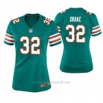 Camiseta NFL Game Mujer Miami Dolphins Kenyan Drake Throwback Verde