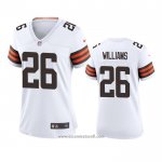 Camiseta NFL Game Mujer Cleveland Browns Greedy Williams 2020 Blanco