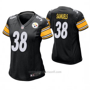 Camiseta NFL Game Mujer Pittsburgh Steelers Jaylen Samuels Negro