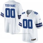 Camisetas NFL Limited Hombre Dallas Cowboys Personalizada Blanco