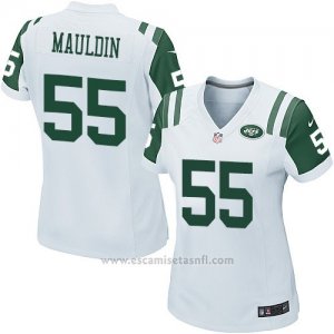 Camiseta New York Jets Mauldin Blanco Nike Game NFL Mujer