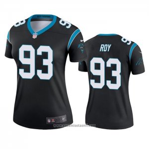 Camiseta NFL Legend Mujer Carolina Panthers Bravvion Roy Negro