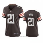 Camiseta NFL Game Mujer Cleveland Browns Denzel Ward 2020 Marron