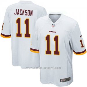 Camiseta Washington Redskins Jackson Blanco Nike Game NFL Hombre